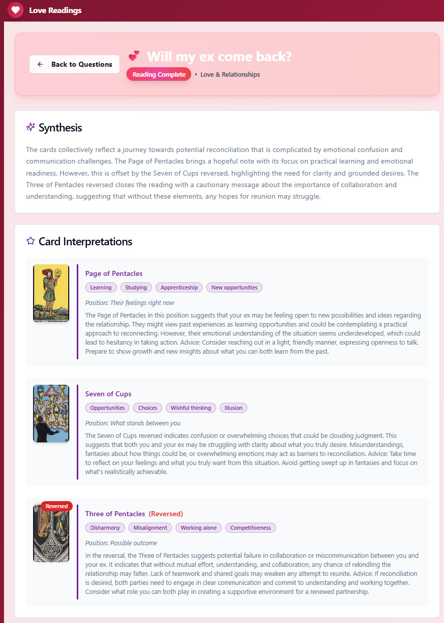 Will my ex come back